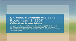 Desktop Screenshot of dr-weigand.de